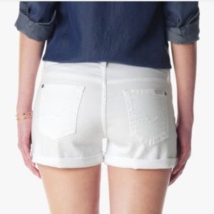 Women’s White 7 For All Mankind Shorts 24